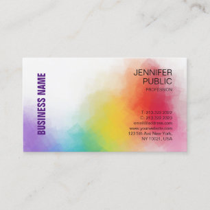 Personalised Elegant Colourful Modern Professional Business Card