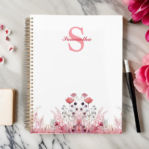 Personalised Elegant Floral Cute Girly Planner