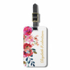 Personalised Elegant Floral Watercolor Girly Pink