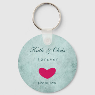 Personalised Elegant Forever wedding keepsake Key Ring