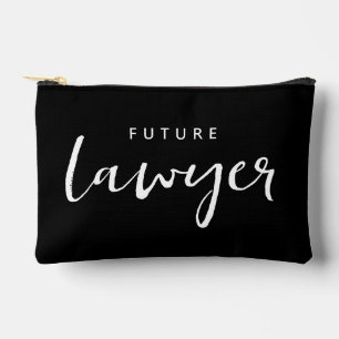 Personalised Elegant Future Lawyer Accessory Pouch