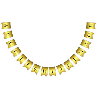 Personalised elegant golden banner