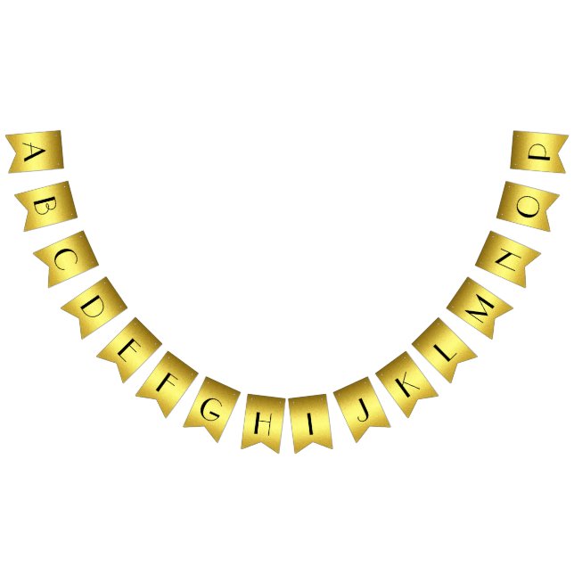 Personalised elegant golden banner (All)