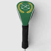 Personalised Elegant Golf Club Logo Gold Wreath  