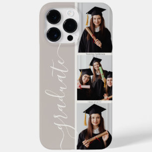 Personalised Elegant Graduate Script Photo Collage Case-Mate iPhone 14 Pro Max Case