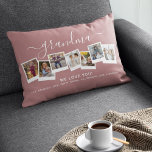 Personalised Elegant Grandma Photo Collage Lumbar Cushion<br><div class="desc">Grandma we love you! This gorgeous personalised lumbar pillow is the perfect gift to let your grandmother know how much you love her. Simply upload your favourite pictures and customise the text to make this a extra special unique gift. Grandma can be changed to any family member, whether be grandad,...</div>