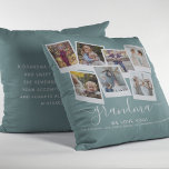 Personalised Elegant Grandma Quote & Photo Collage Cushion<br><div class="desc">Grandma we love you! This gorgeous personalised pillow is the perfect gift to let your grandmother know how much you love her. Simply upload your favourite pictures and customise the text to make this a extra special unique gift. On the reverse there is a sweet quote that you can keep...</div>