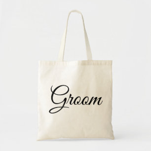 Personalised Elegant groom wedding Adult gift Tote Bag