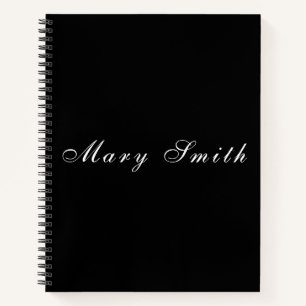 Personalised Elegant Handwritten Name Spiral  Notebook