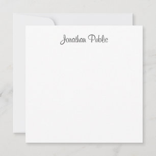 Personalised Elegant Handwritten Script Text Card