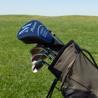 Personalised Elegant Letter M Michael  Golf Head Cover