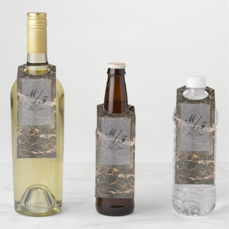 Personalised Elegant Marble Bottle Tag