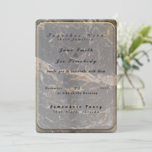 Personalised Elegant Marble Invitation