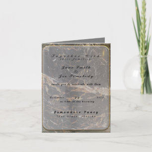 Personalised Elegant Marble Invitation
