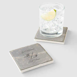Personalised Elegant Marble Stone Coaster