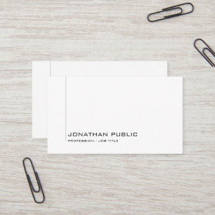 Personalised Elegant Minimalistic Design Modern Business Card