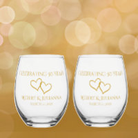 Personalised Elegant Modern 50th Anniversary Gift
