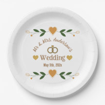 Personalised Elegant Modern White Floral Wedding 