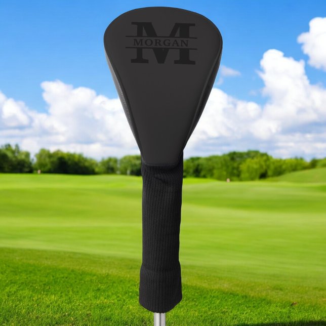 Personalised Elegant Monogram and Name Golf Head Cover (Creator Uploaded)