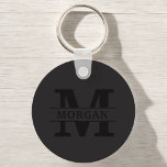 Personalised Elegant Monogram and Name Key Ring<br><div class="desc">Add a touch of elegance to your daily essentials with this personalised monogram and name product. Featuring a refined design and customisable details, it combines sophistication and functionality. Whether for personal use or as a thoughtful gift, this item showcases a stylish monogram and your chosen name, making it uniquely yours....</div>