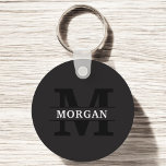 Personalised Elegant Monogram and Name Key Ring<br><div class="desc">Add a touch of elegance to your daily essentials with this personalised monogram and name product. Featuring a refined design and customisable details, it combines sophistication and functionality. Whether for personal use or as a thoughtful gift, this item showcases a stylish monogram and your chosen name, making it uniquely yours....</div>