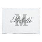Personalised elegant monogram decor pillowcase