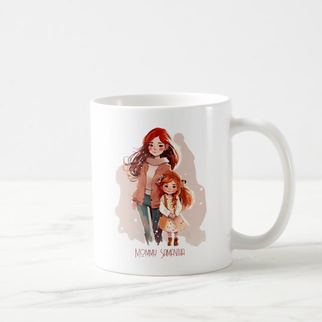 Personalised Elegant Mother and Daughter Coffee Mug (Right)