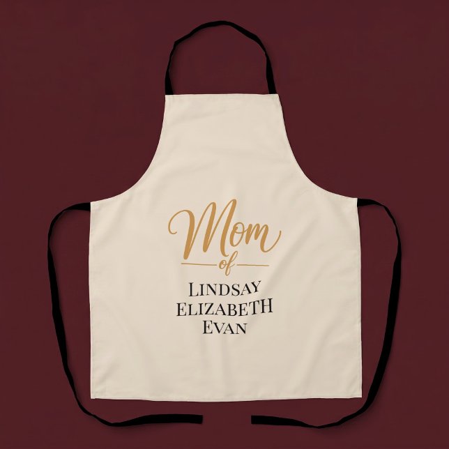 Personalised Elegant Mum Apron (Creator Uploaded)