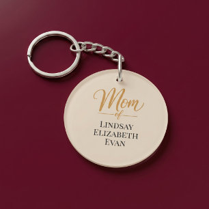 Personalised Elegant Mum Key Ring
