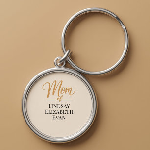 Personalised Elegant Mum Key Ring