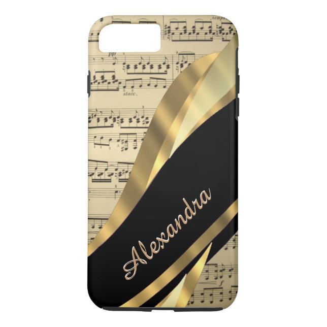 Personalised elegant music sheet Case-Mate iPhone case (Back)