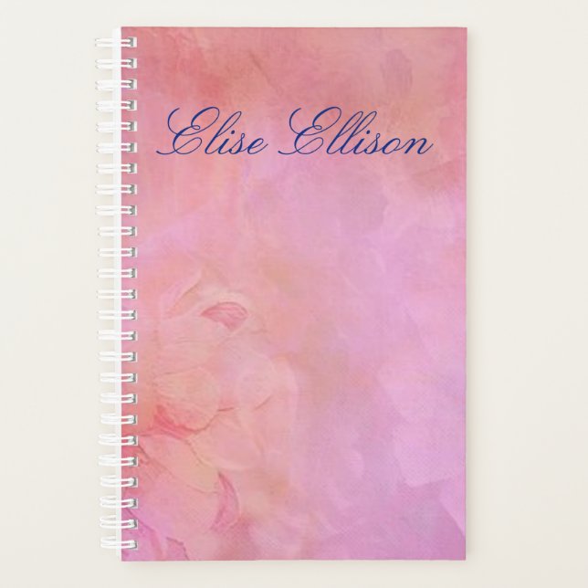 Personalised Elegant Pastel Planner (Front)