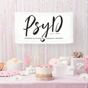 Personalised Elegant PsyD Doctor of Psychology Banner