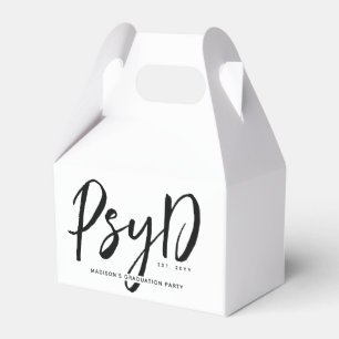 Personalised Elegant PsyD Doctor of Psychology Favour Box