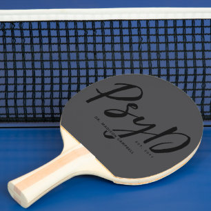 Personalised Elegant PsyD Doctor of Psychology Ping Pong Paddle