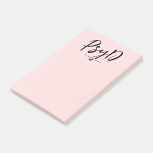 Personalised Elegant PsyD Doctor of Psychology Post-it Notes