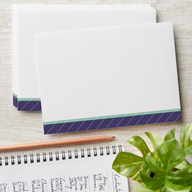 Personalised Elegant Purple Wedding Envelope (Stacked)