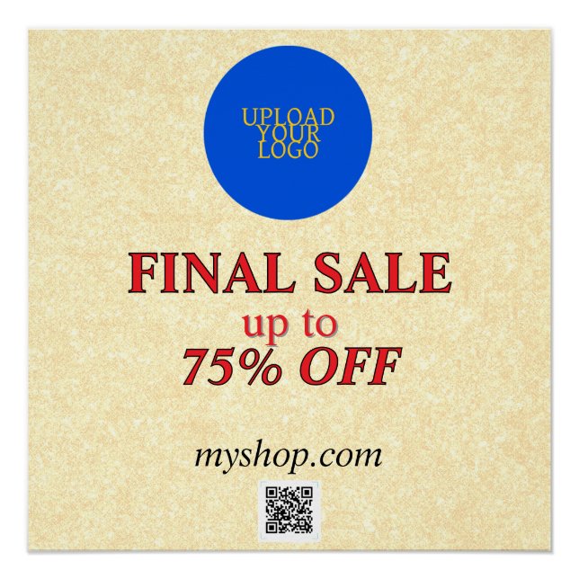 Personalised Elegant Sales Poster (Front)