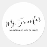 Personalised Elegant Scripted Dance Teacher