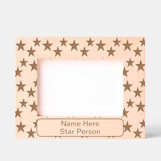 Personalised Elegant Stars Etched Frames (Front)