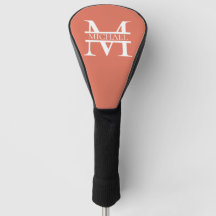 Personalised Elegant Terracotta Monogram and Name