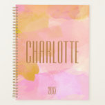 Personalised Elegant Watercolor Blush Undated Pink Planner<br><div class="desc">Stay organised in style with this elegant watercolor planner in soft blush, gold, and pink hues. The delicate, artistic background adds a touch of sophistication, making it perfect for students, professionals, and creatives who love chic, modern stationery. This undated planner allows you to start anytime, making it ideal for goal...</div>