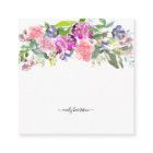 Personalised Elegant Watercolor Floral Note Card