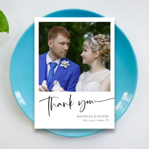 Personalised Elegant Wedding Thank You Card