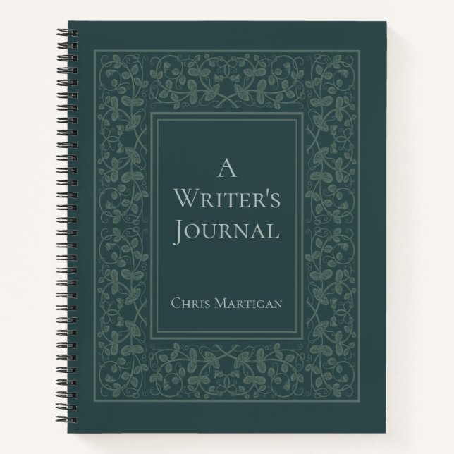 Personalised Elegant Writing Journal for Authors (Front)