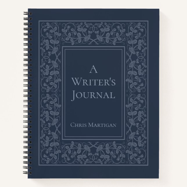 Personalised Elegant Writing Journal for Authors (Front)
