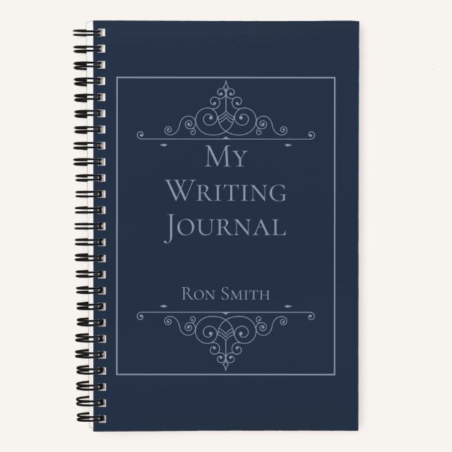 Personalised Elegant Writing Journal for Authors (Front)