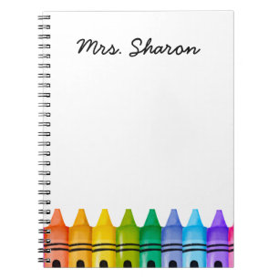 Personalised Elementary Primary Teacher Name Notebook