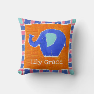 Personalised Elephant Cushion Pillow