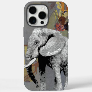 Personalised Elephant Damask iPhone 7 case